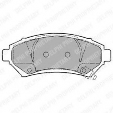 LP1110 DELPHI Комплект тормозных колодок, дисковый тормоз