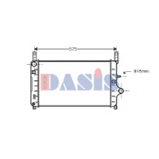 090140N AKS DASIS Радиатор, охлаждение двигателя