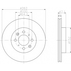 8DD 355 104-961 HELLA PAGID Тормозной диск