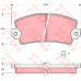 GDB149 TRW Комплект тормозных колодок, дисковый тормоз
