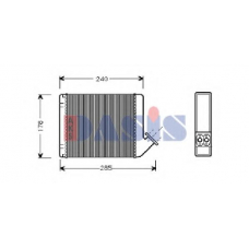 069120N AKS DASIS Теплообменник, отопление салона