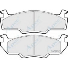 PAD353 APEC Комплект тормозных колодок, дисковый тормоз