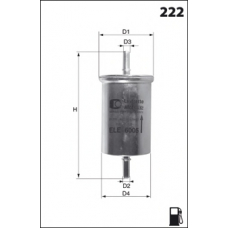 ELE6006 MECAFILTER Топливный фильтр