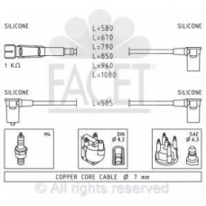 4.9323 FACET Комплект проводов зажигания