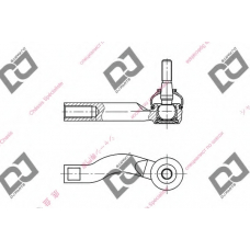 DE1021 DJ PARTS Наконечник поперечной рулевой тяги