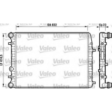 732864 VALEO Радиатор, охлаждение двигателя