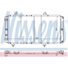 635721 NISSENS Радиатор, охлаждение двигателя
