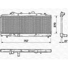 350213148000 MAGNETI MARELLI Радиатор, охлаждение двигателя