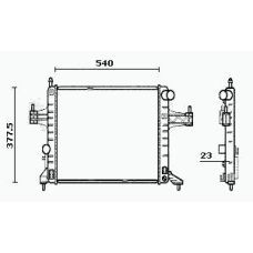 RM0412 EQUAL QUALITY Радиатор, охлаждение двигателя