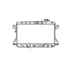 HD2024 AVA Радиатор, охлаждение двигателя