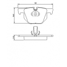 0 986 424 653 BOSCH Комплект тормозных колодок, дисковый тормоз