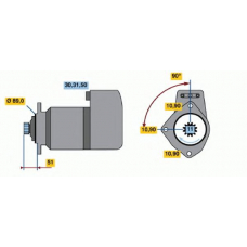 0 001 510 035 BOSCH Стартер