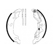 8DB 355 002-581 HELLA Комплект тормозных колодок