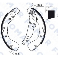 FO 0672 FOMAR ROULUNDS Комплект тормозных колодок