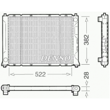 DRM24012 DENSO Радиатор, охлаждение двигателя