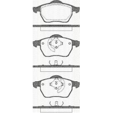 8110 27008 TRISCAN Комплект тормозных колодок, дисковый тормоз