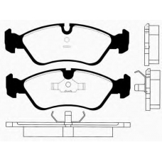 J PA-376AF JAPANPARTS Комплект тормозных колодок, дисковый тормоз