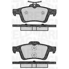 363916060431 MAGNETI MARELLI Комплект тормозных колодок, дисковый тормоз
