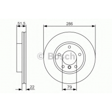 0 986 479 S10 BOSCH Тормозной диск