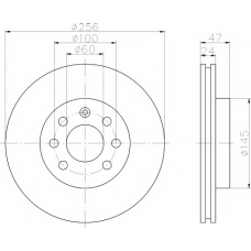 8DD 355 107-151 HELLA PAGID Тормозной диск