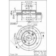 BS 8243 BRECO Тормозной диск