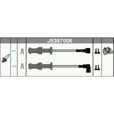 J5387006 NIPPARTS Комплект проводов зажигания