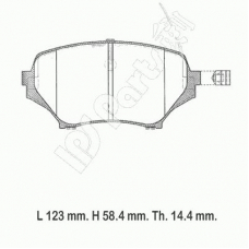 IBD-1335 IPS Parts Комплект тормозных колодок, дисковый тормоз