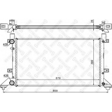 10-25007-SX STELLOX Радиатор, охлаждение двигателя