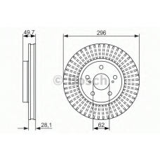 0 986 479 633 BOSCH Тормозной диск