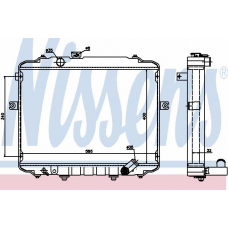 67499 NISSENS Радиатор, охлаждение двигателя