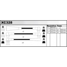 XC328 QUINTON HAZELL Комплект проводов зажигания