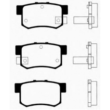 J PP-408AF JAPANPARTS Комплект тормозных колодок, дисковый тормоз