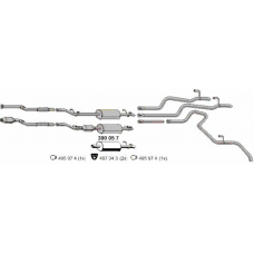 390057 ERNST Средний глушитель выхлопных газов