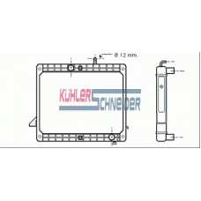 0407401 KUHLER SCHNEIDER Радиатор, охлаждение двигател