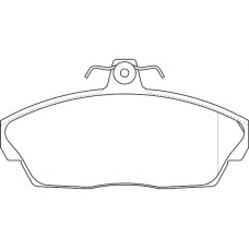 WBP21515B WAGNER LOCKHEED Комплект тормозных колодок, дисковый тормоз