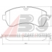 37552 OE ABS Комплект тормозных колодок, дисковый тормоз