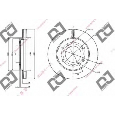 BD2081 DJ PARTS Тормозной диск