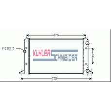 1300001 KUHLER SCHNEIDER Радиатор, охлаждение двигател