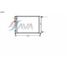 CN2080 AVA Радиатор, охлаждение двигателя