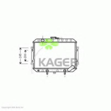31-2286 KAGER Радиатор, охлаждение двигателя