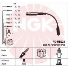 0758 NGK Комплект проводов зажигания