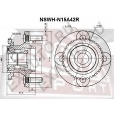 NSWH-N15A42R ASVA Ступица колеса