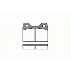 0073.00 REMSA Комплект тормозных колодок, дисковый тормоз