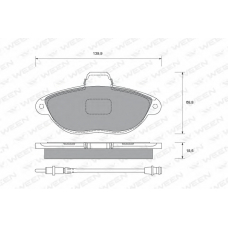 151-1719 WEEN Комплект тормозных колодок, дисковый тормоз