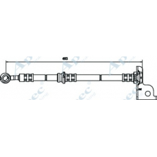 HOS3573 APEC Тормозной шланг