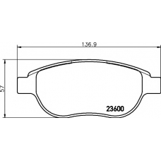 MDB82186 MINTEX Комплект тормозных колодок, дисковый тормоз