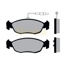 PA975 BRAKE ENGINEERING Комплект тормозных колодок, дисковый тормоз