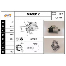 MA9012 SNRA Стартер