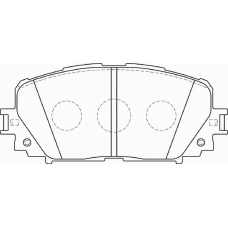 FD7368A NECTO Комплект тормозных колодок, дисковый тормоз