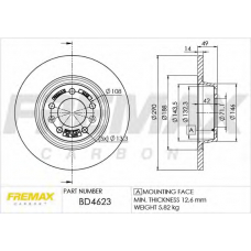 BD-4623 FREMAX Тормозной диск